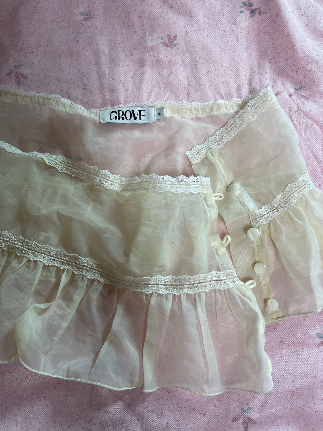 그로브 레이어드 스커트 상품이미지3