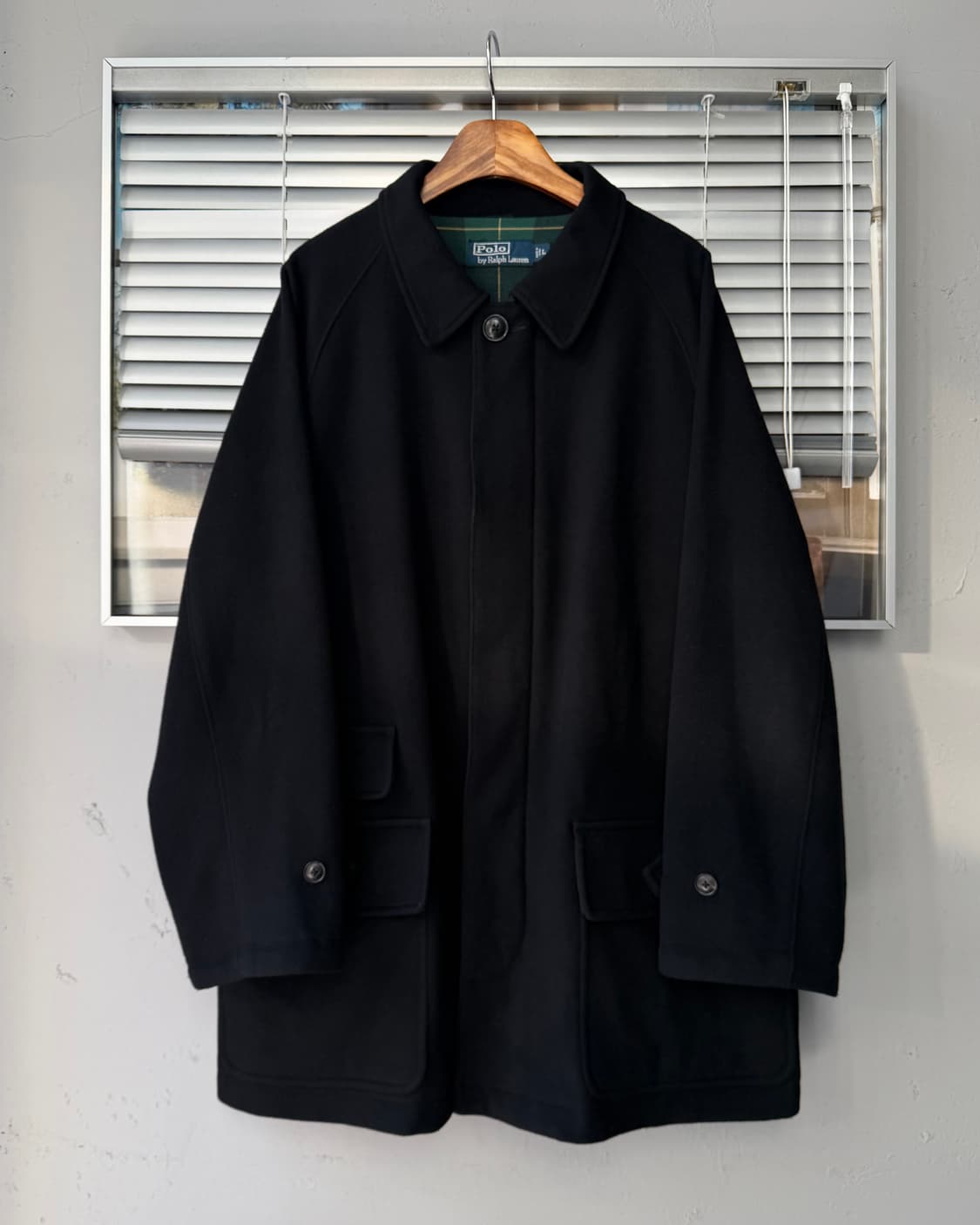 Polo Ralph Lauren black wool carcoat 상품이미지1
