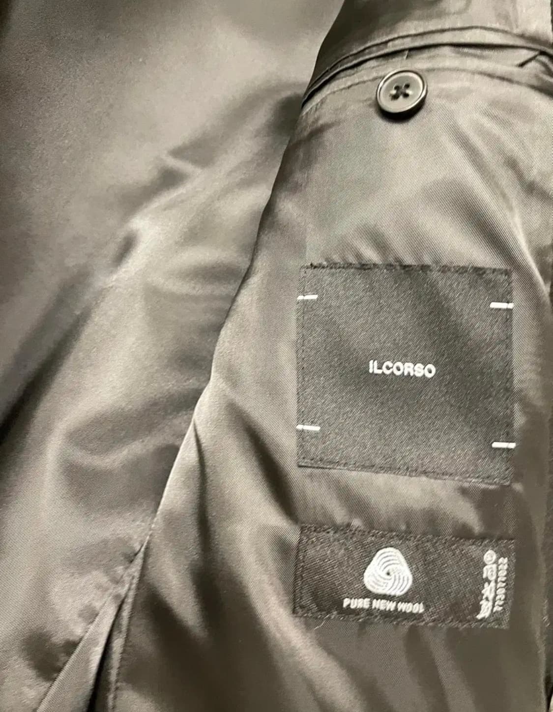 일꼬르소 더블 브레스티드 맥시 코트 블랙 S 상품이미지3