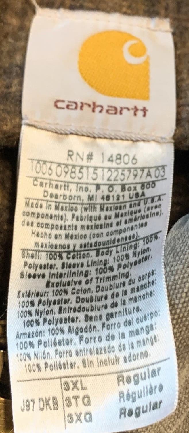 칼하트 J97 디트로이트 커스텀 자켓 블랙 상품이미지4