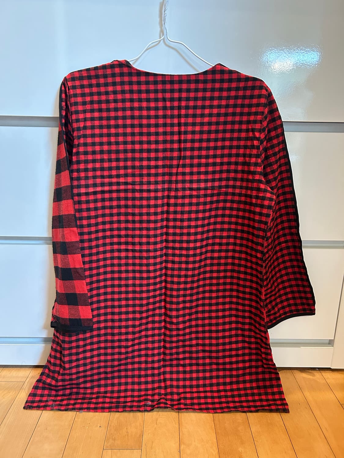 레드 꼼데맛 체크 롱슬리브 상품이미지3