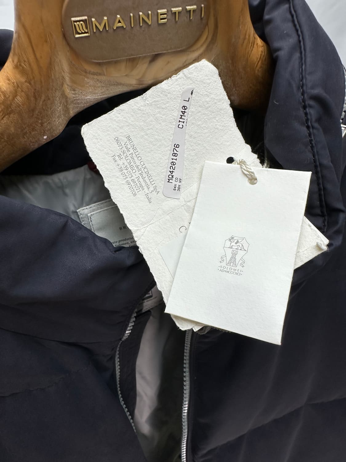 [택포함 완전 새제품] 브루넬로 쿠치넬리 구스다운 패딩 L(110) 상품이미지5