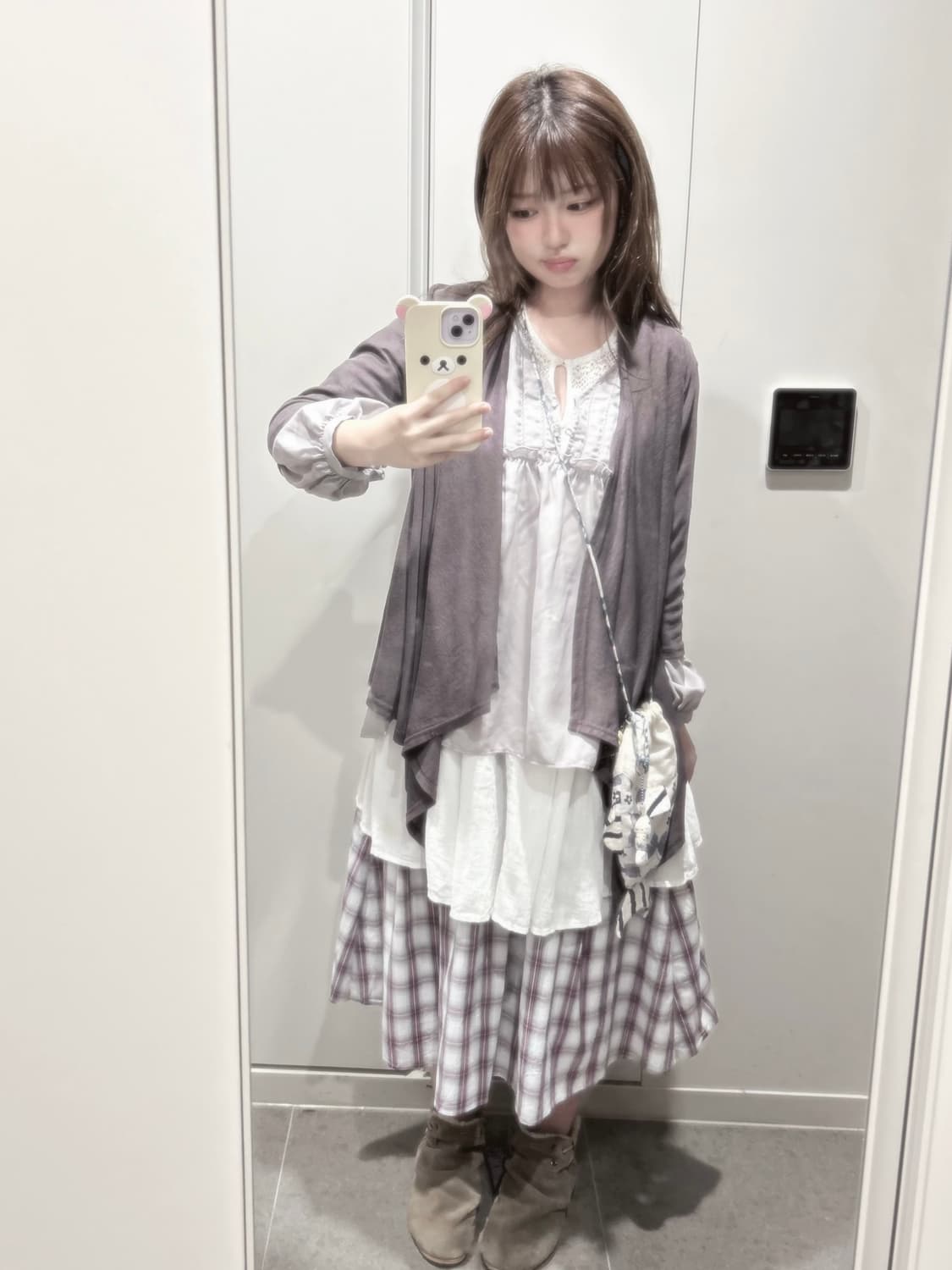 빈티지 뮤트 타로밀크티 하구미 코디 세트 모리걸 어스뮤직 상품이미지3