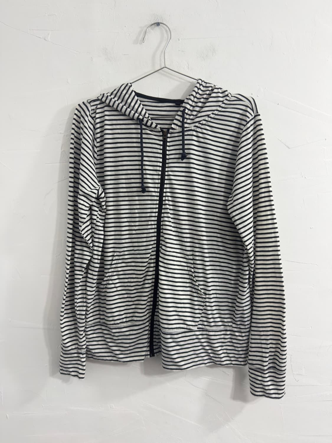 stripe hood zipup 상품이미지1