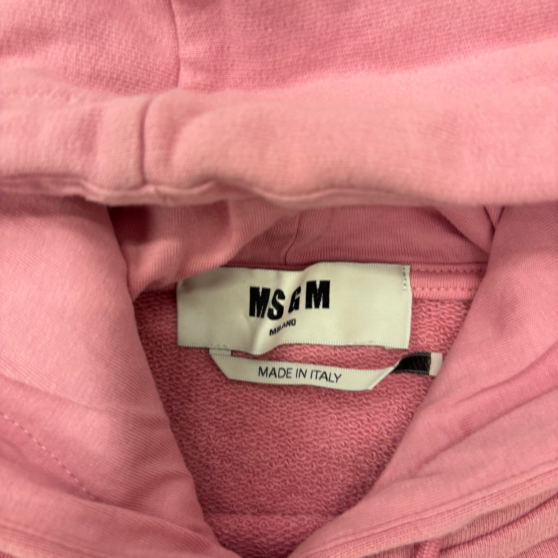 MSGM 빅로고 핑크 후드티 상품이미지3