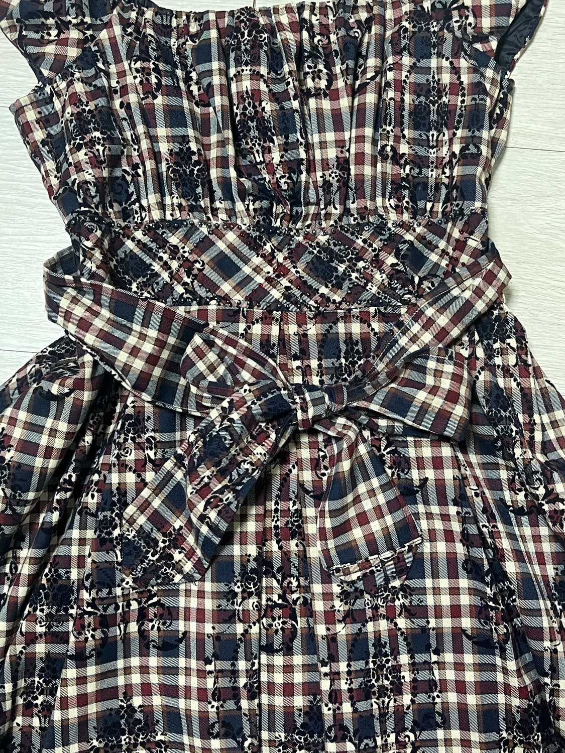 로리히메갸루 체크 프릴 원피스🎀 상품이미지2