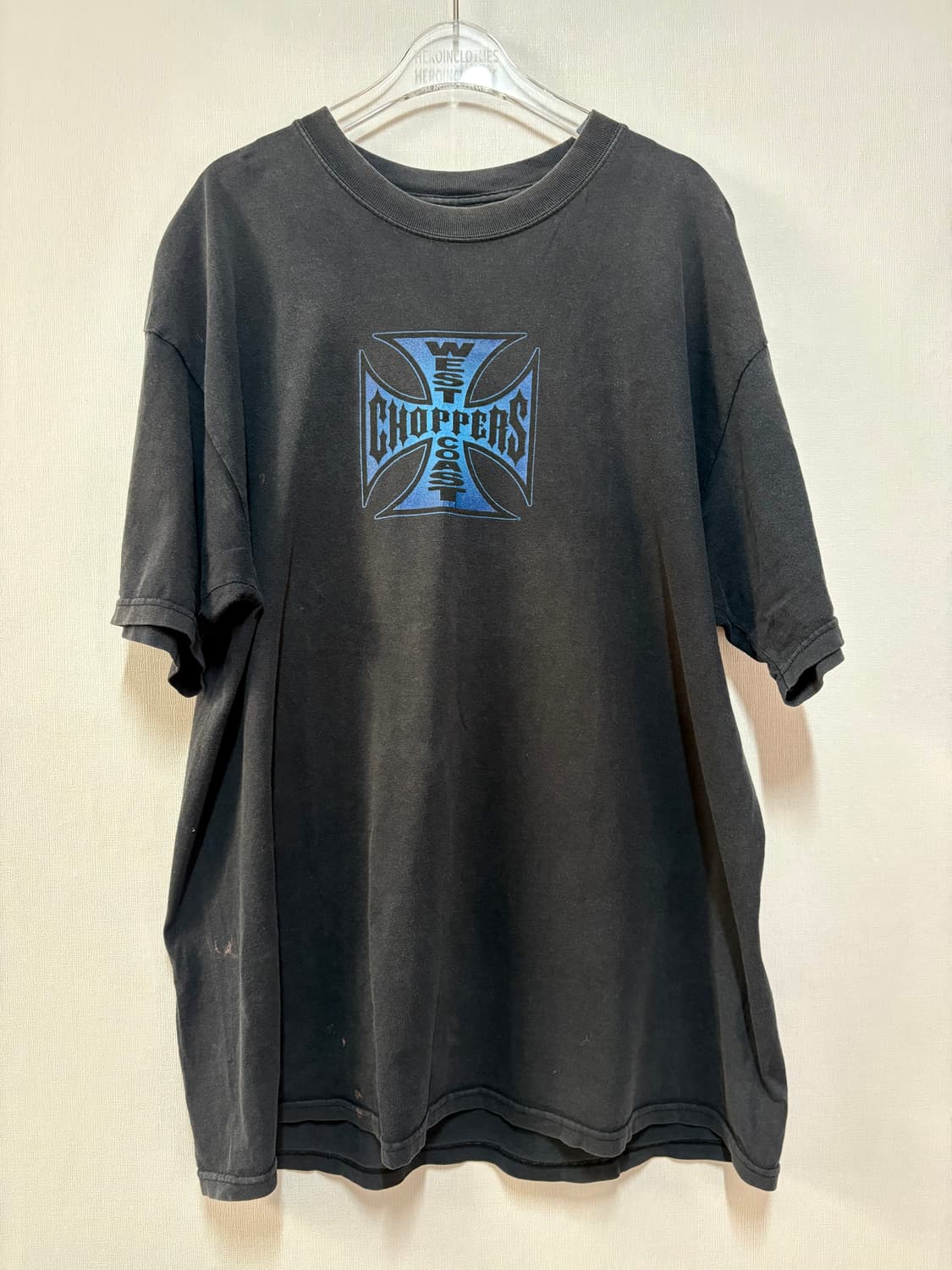 [XL] West Coast Choppers 블루 크로스 반팔 티셔츠 상품이미지1