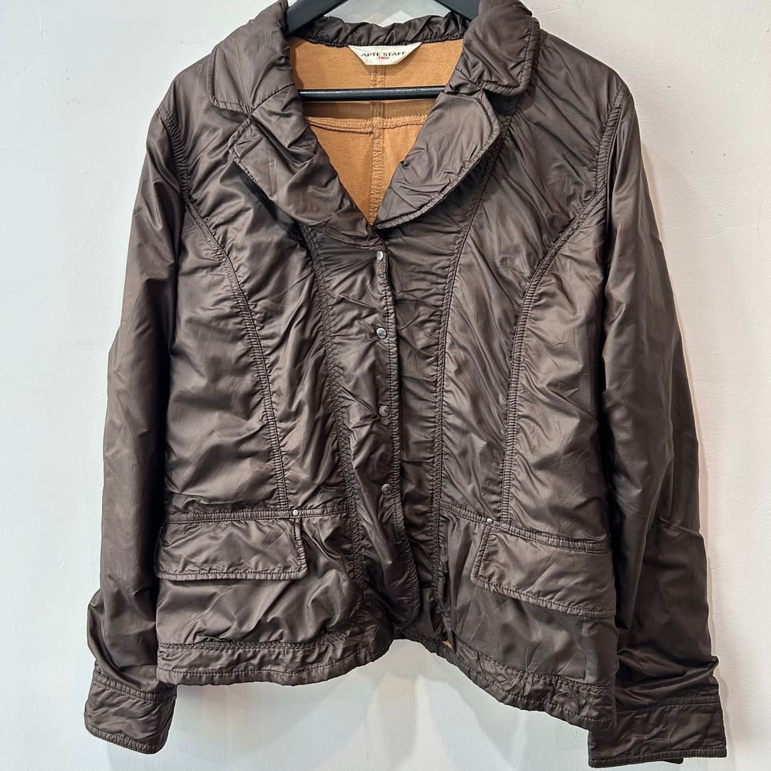 브라운 셔링 자켓 상품이미지2