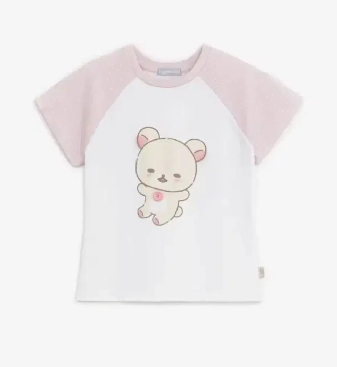 허그유어스킨 코리락쿠마 도트 반팔 티셔츠 상품이미지1