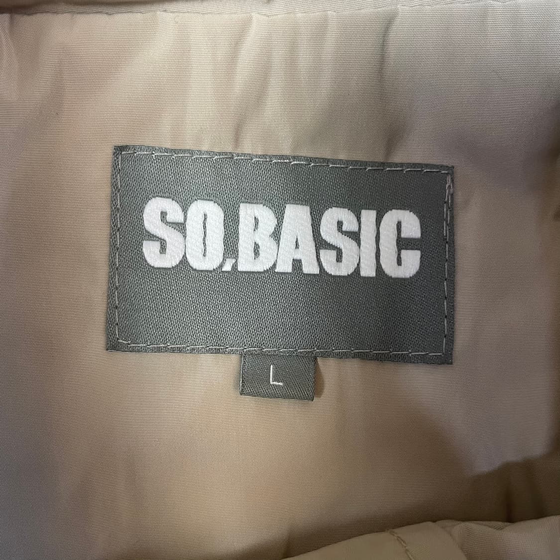 SO.BASIC 아이보리 사파리 자켓 L 상품이미지3