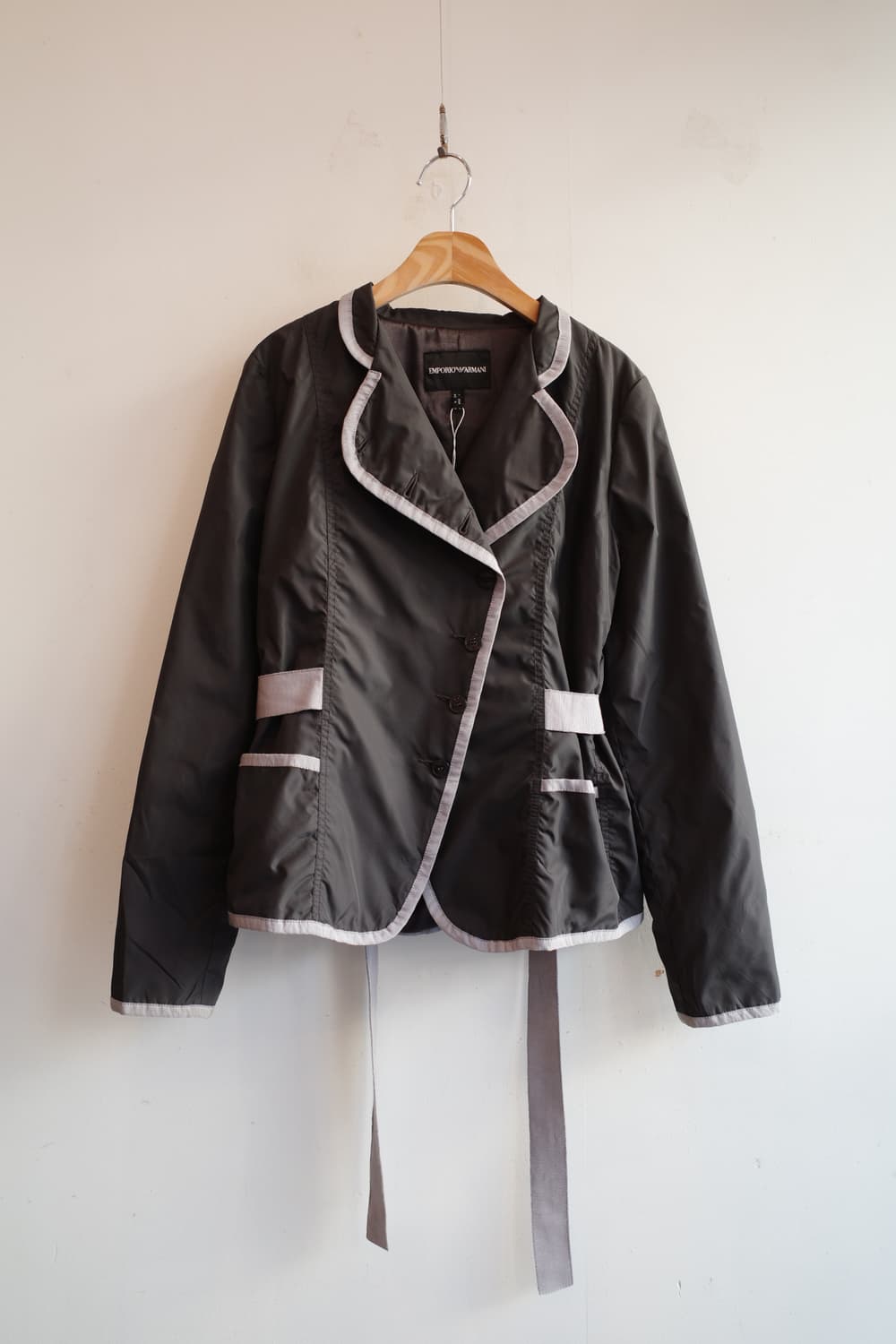 EMPORIO ARMANI 아르마니 사선 나일론 자켓 상품이미지1