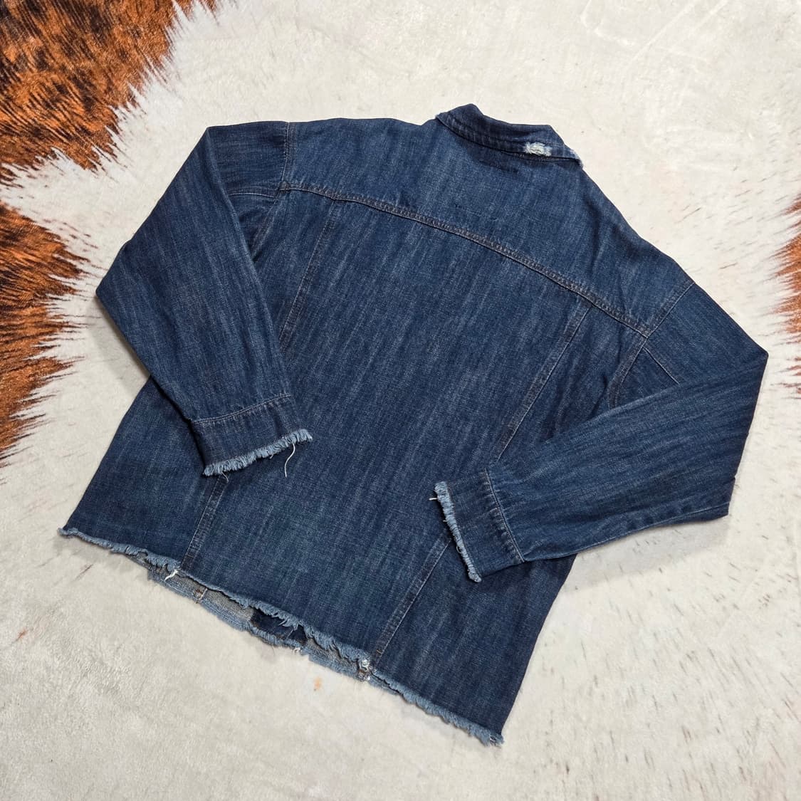 일본 빈티지 진청 그런지 데님자켓 상품이미지4