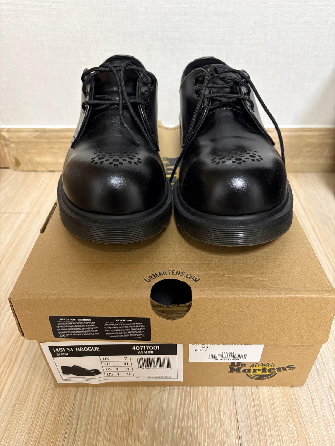 닥터마틴 1461 브로그 블랙 260 상품이미지1