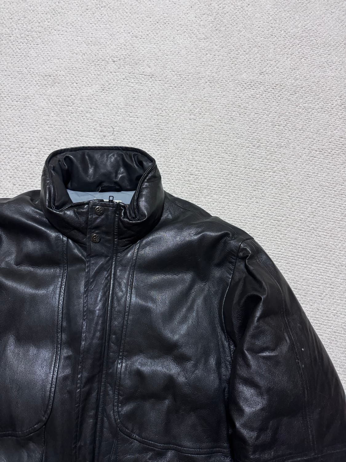 90s 에디바우어 Eddie Bauer 레더 구스다운 페딩 L 상품이미지2