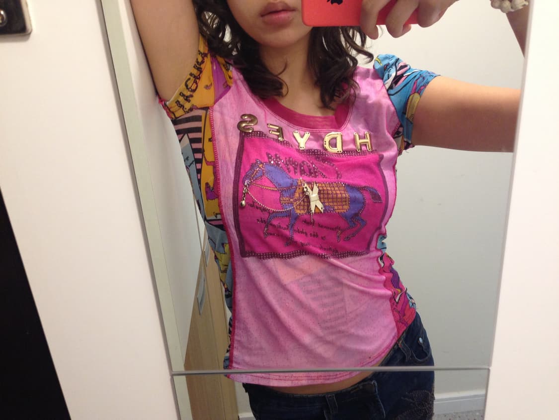 Y2K 메쉬 티셔츠 상품이미지5