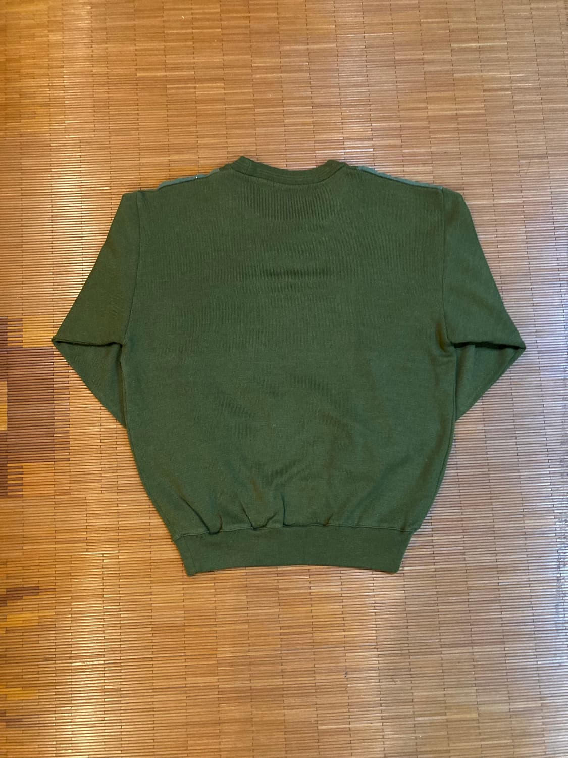 JPN vtg 니트 벨벳 블럭 탑 상품이미지4