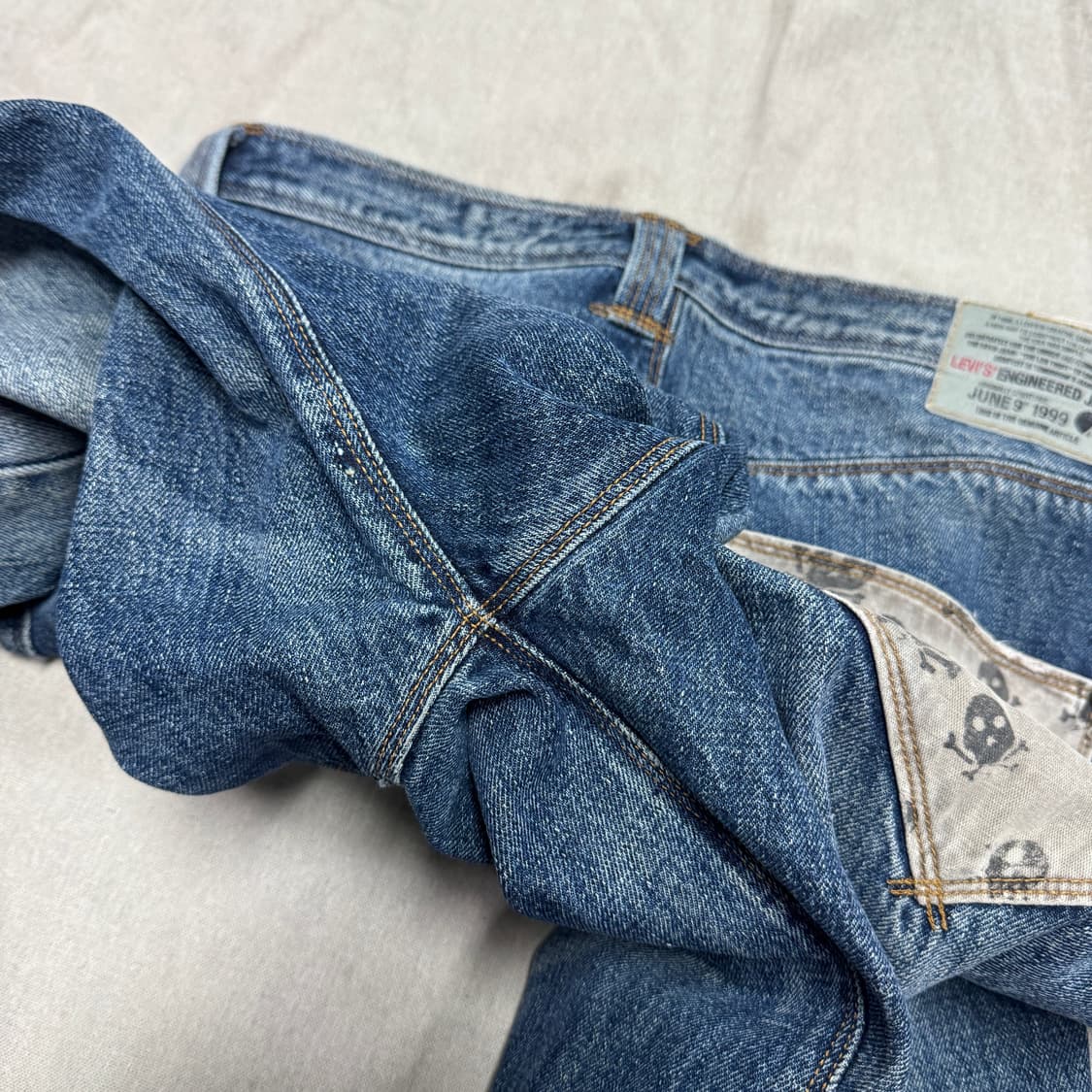 리바이스 엔진 해골포켓 데님팬츠 34 상품이미지9