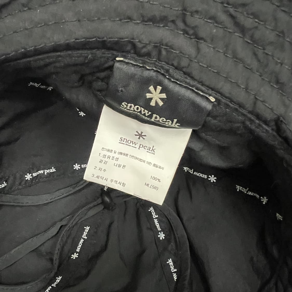 스노우피크 캠플 6패널 버킷햇 모자 M/L 상품이미지4