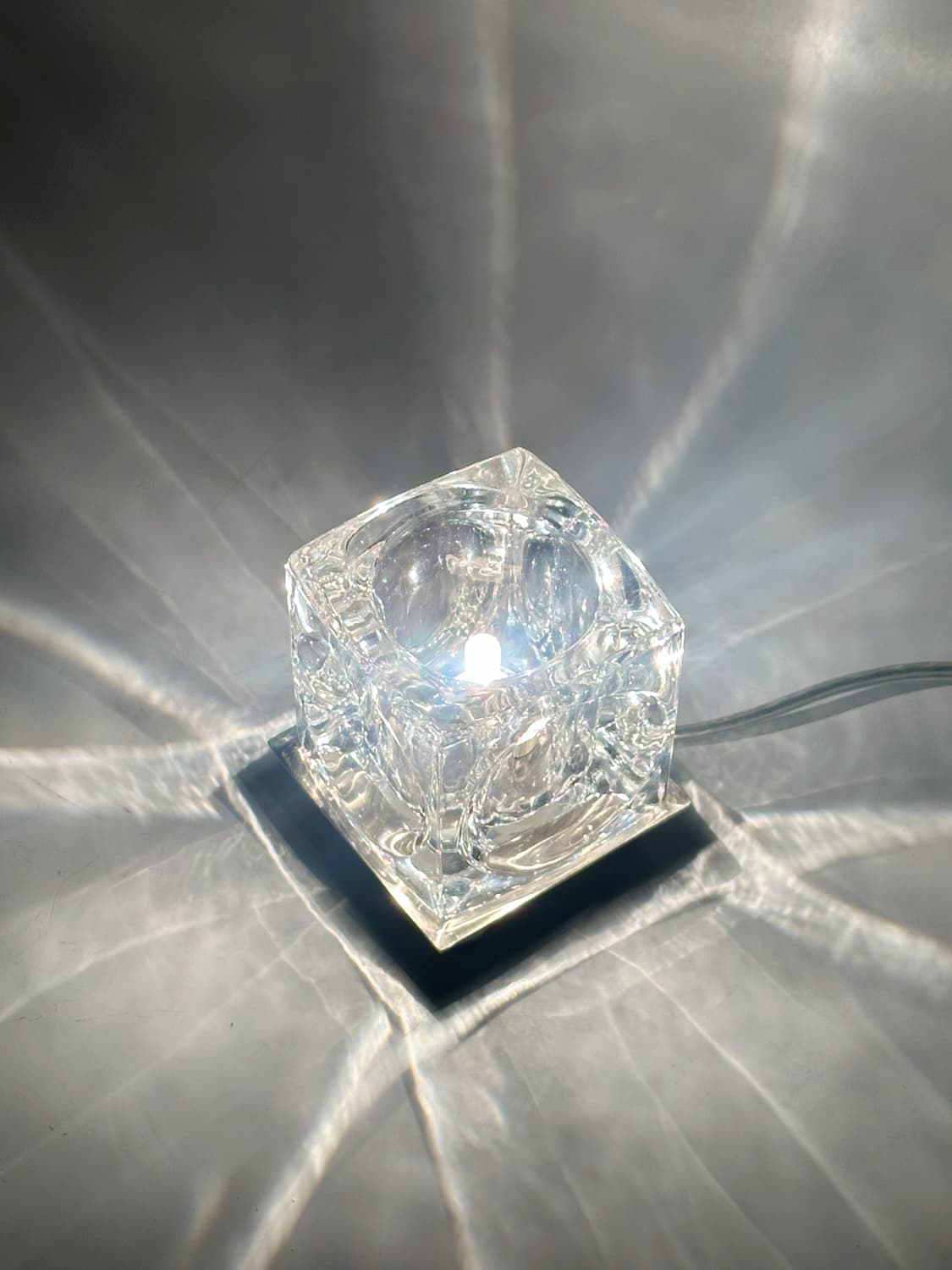 90’s 유럽 Vendeheg 아이스 큐브 빈티지 조명 테이블 앤틱 상품이미지6