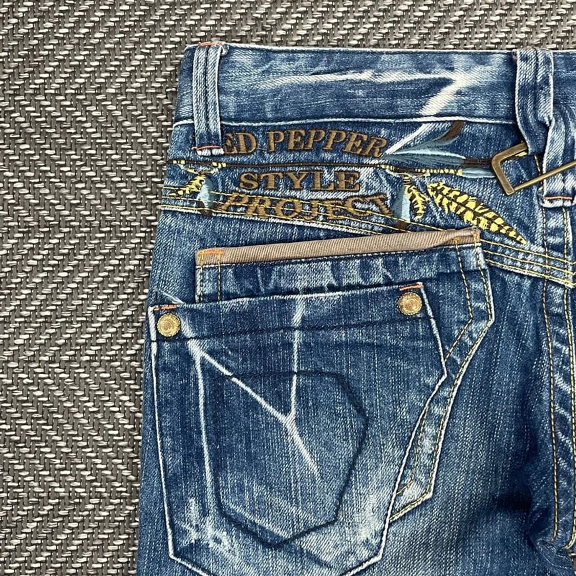 레드페퍼 펑크 워싱 데님 팬츠 v0177 상품이미지7