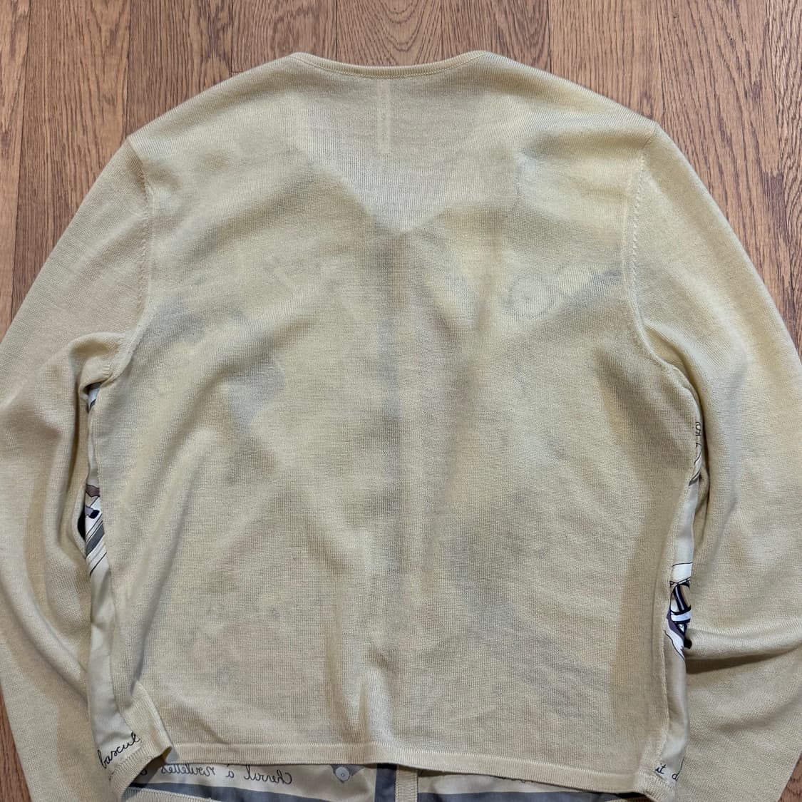 에르메스 트윈 세트 패턴 실크 가디건 상품이미지7