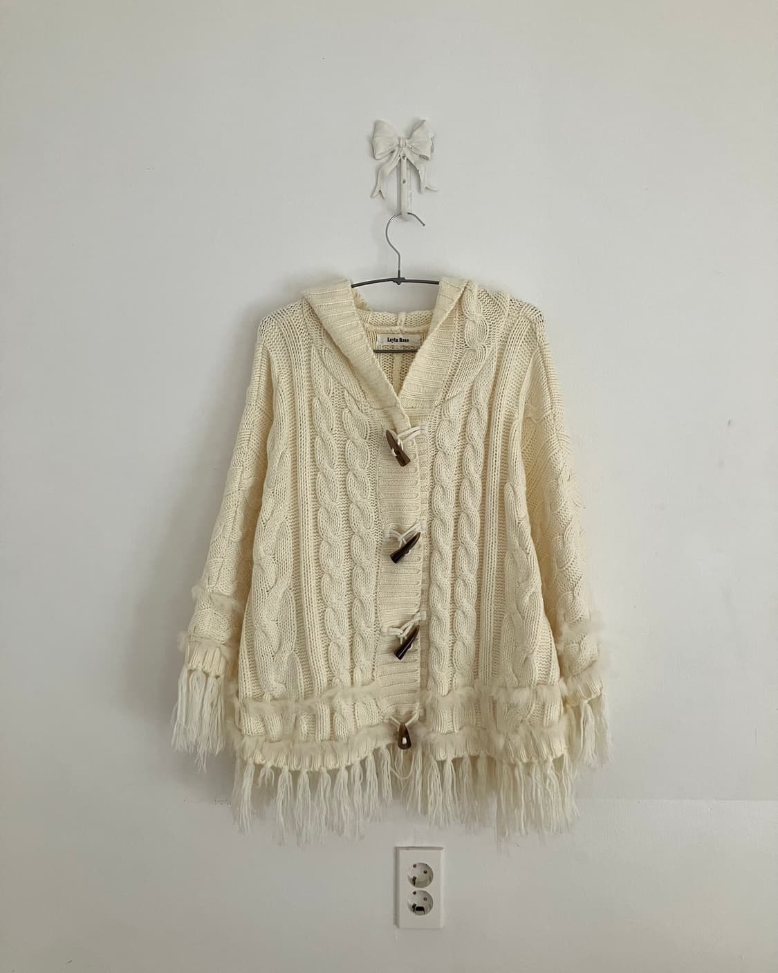 아이보리 퍼 망토 상품이미지3