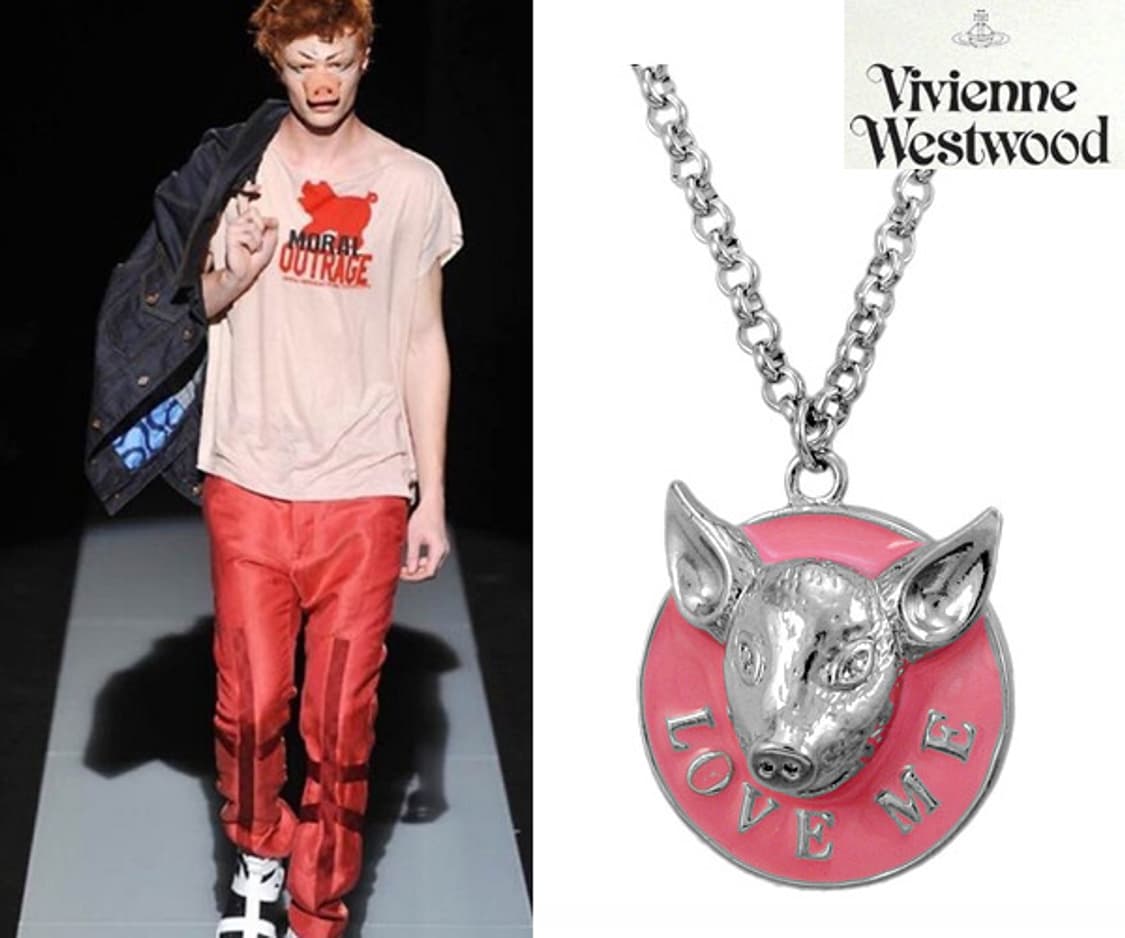 비비안웨스트우드 빈티지 러브미 피그 펜던트 상품이미지1