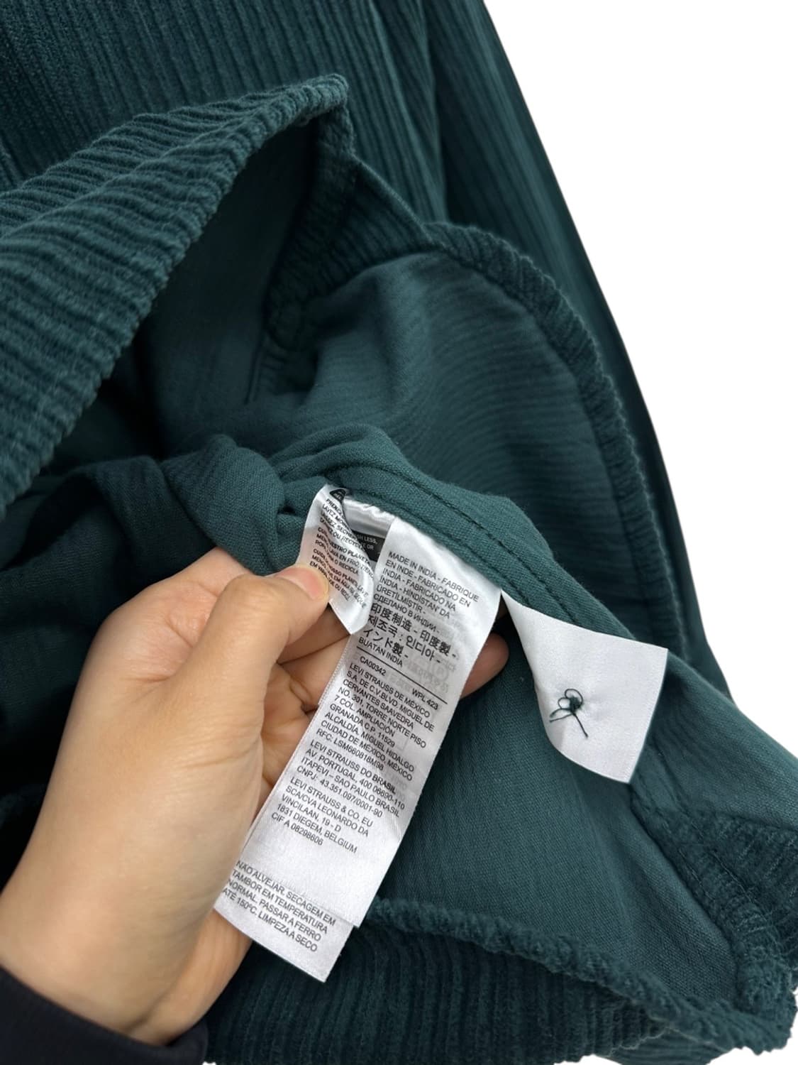 리바이스 코듀로이 골덴셔츠 그린 새상품 (M) 상품이미지4