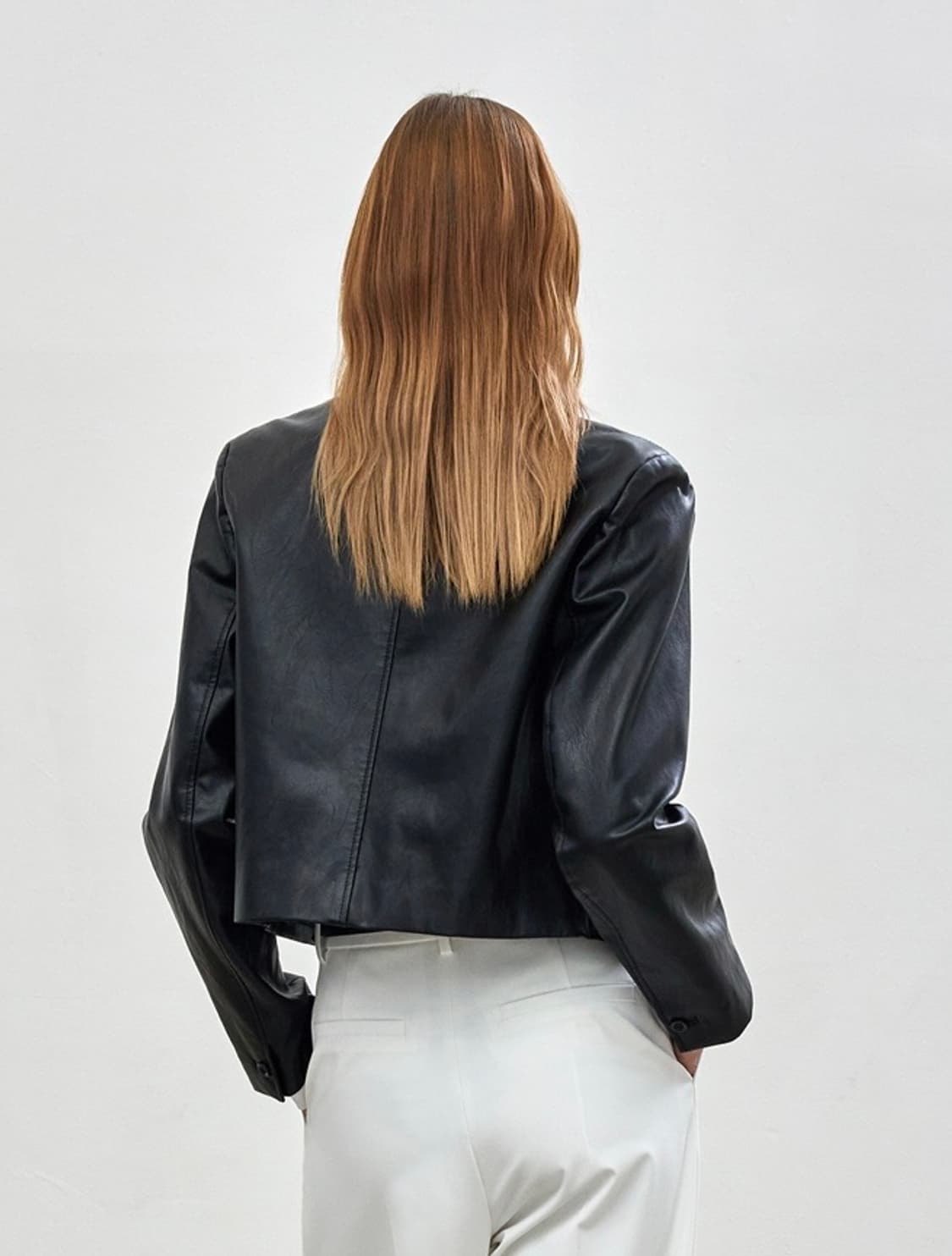 Notia 비건 레더 자켓 상품이미지3