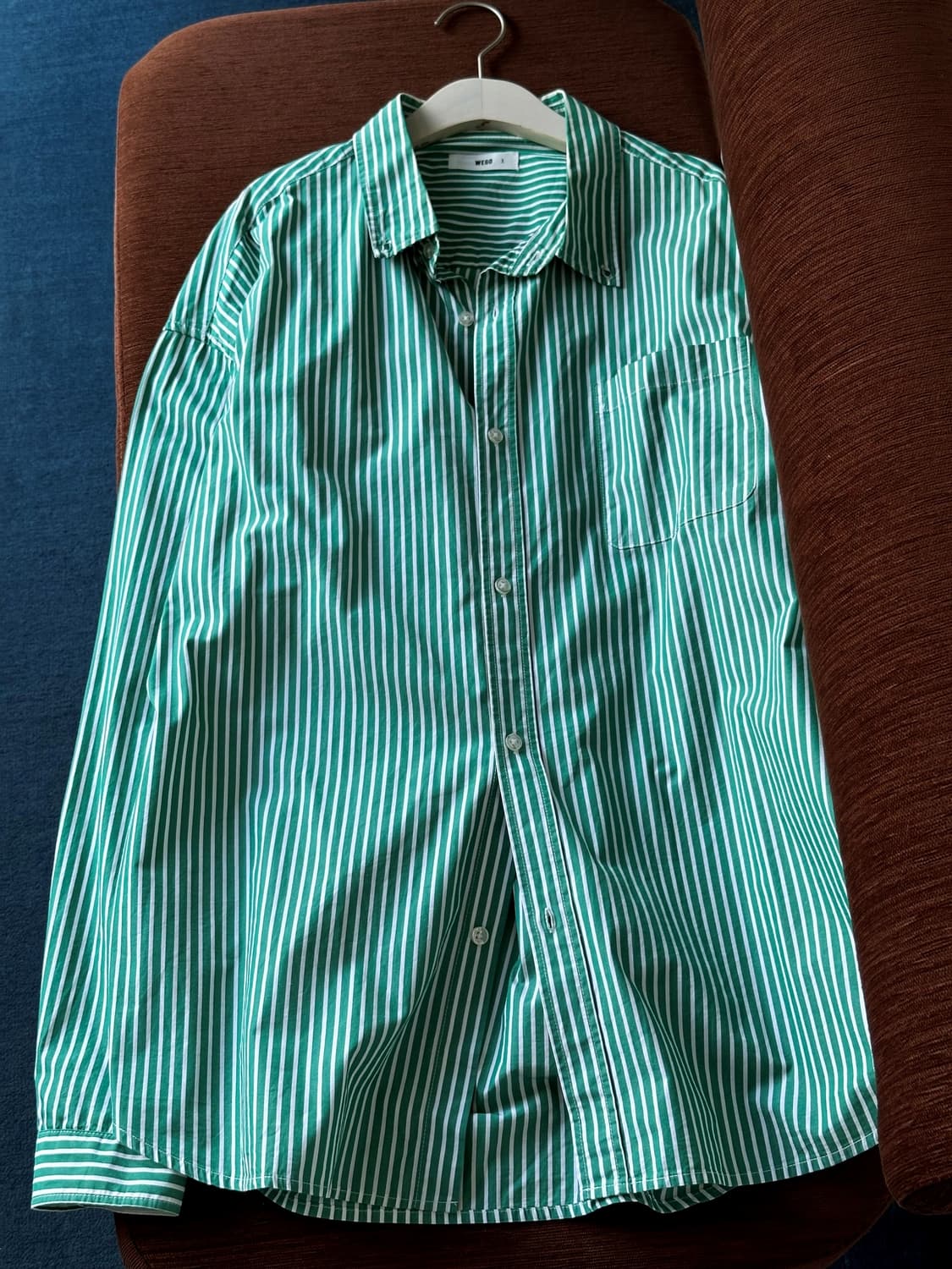 Light cotton big silhouette stripe shirt 상품이미지4