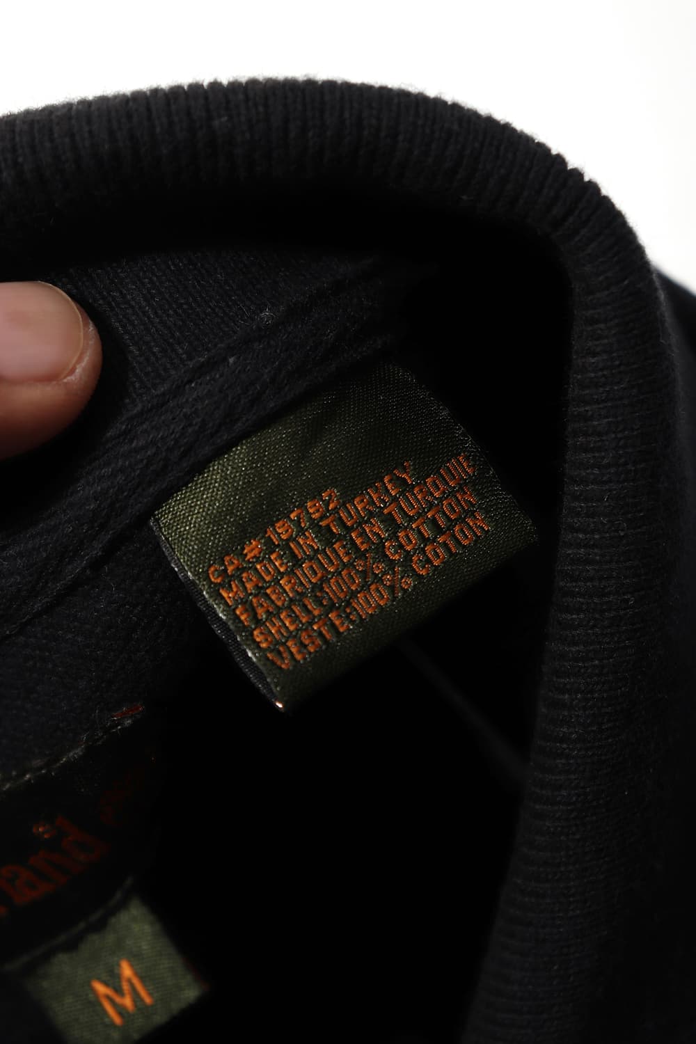 TIMBERLAND 블랙 코튼 카라티 size M 상품이미지4