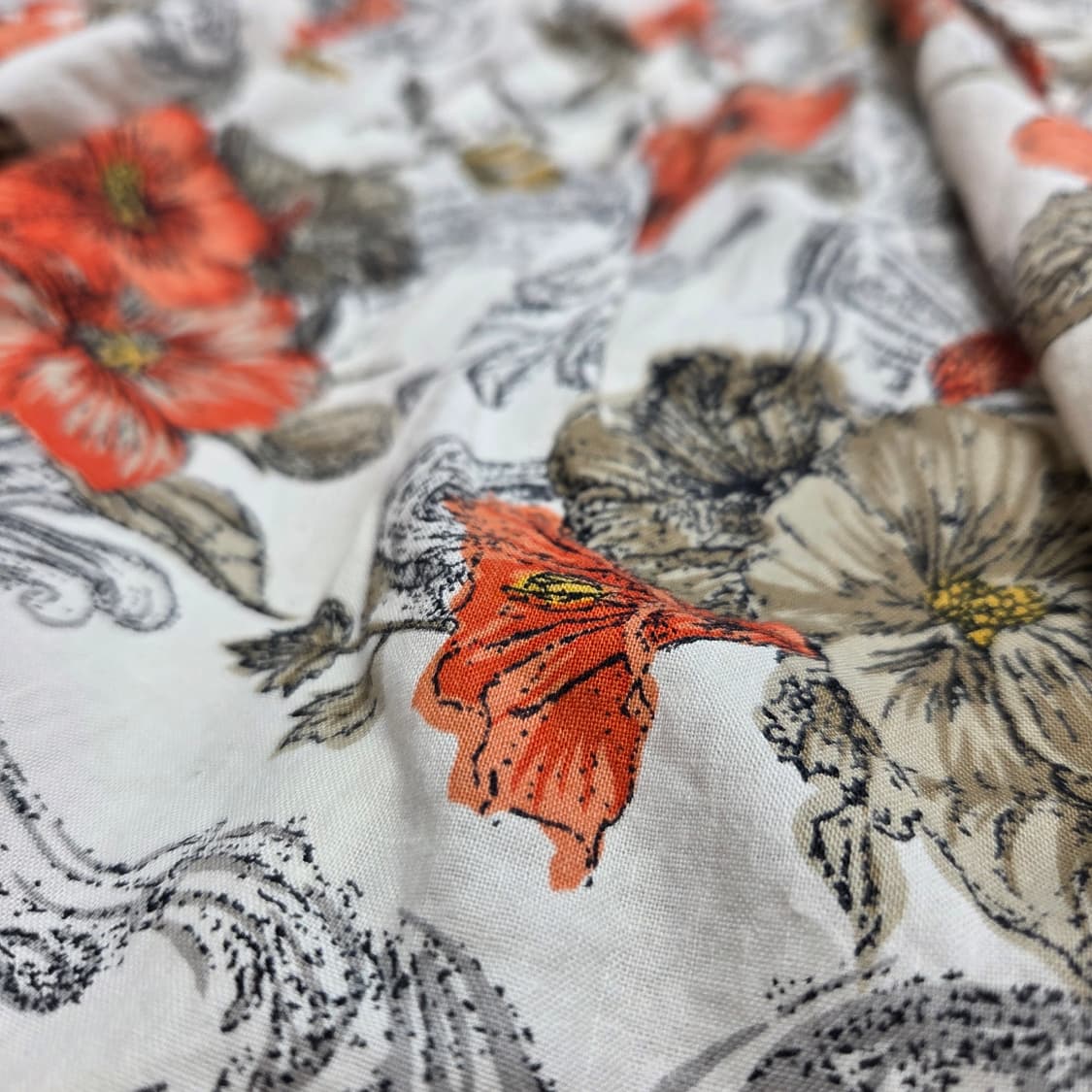 일본 빈티지 보헤미안 히피 레트로 플라워 롱 스커트 상품이미지2