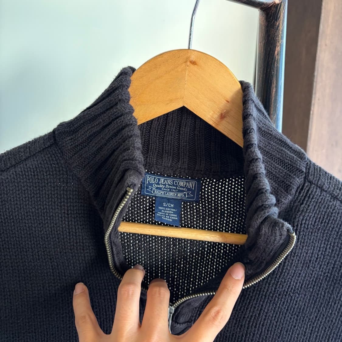 15283 - 폴로 랄프로렌 스트라이프 반집업 니트 상품이미지5