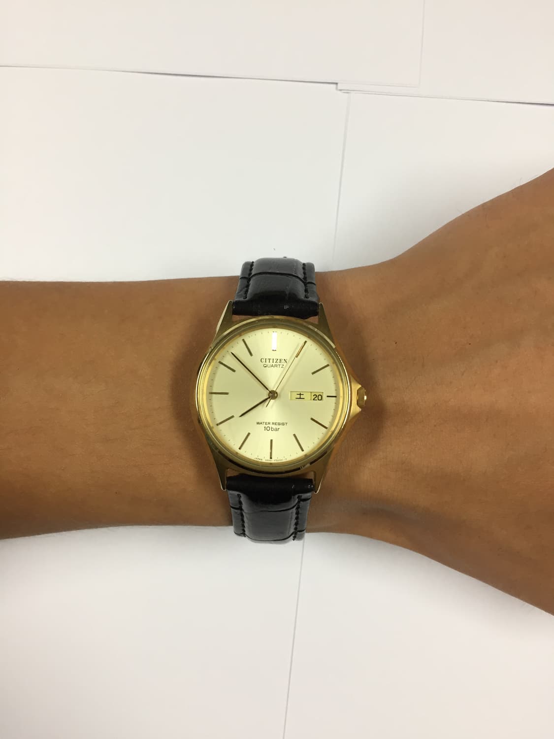 80s citizen quartz gold day-date 상품이미지7