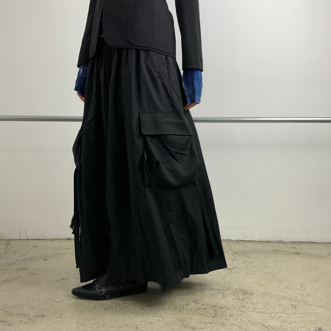 노 아이디 블랙 2-Way 스커트 팬츠 상품이미지2