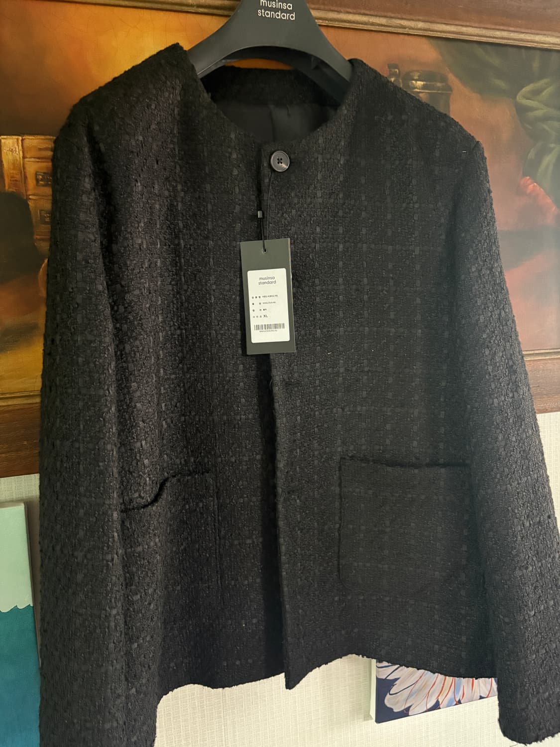 (새상품) 무신사스탠다드 트위드 자켓 xl 상품이미지3