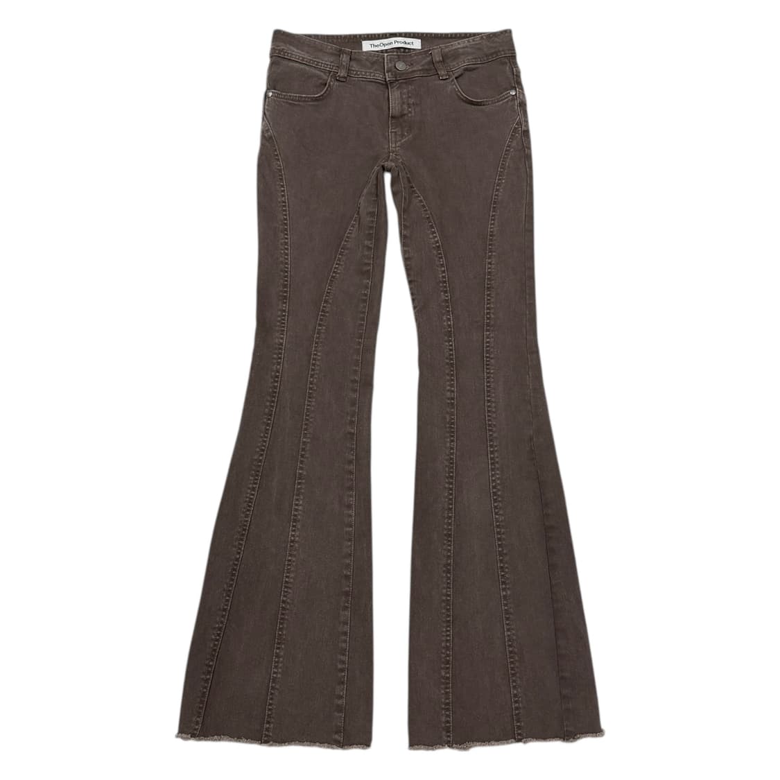 더오픈프로덕트 브라운 부츠컷 데님 팬츠 S 상품이미지1