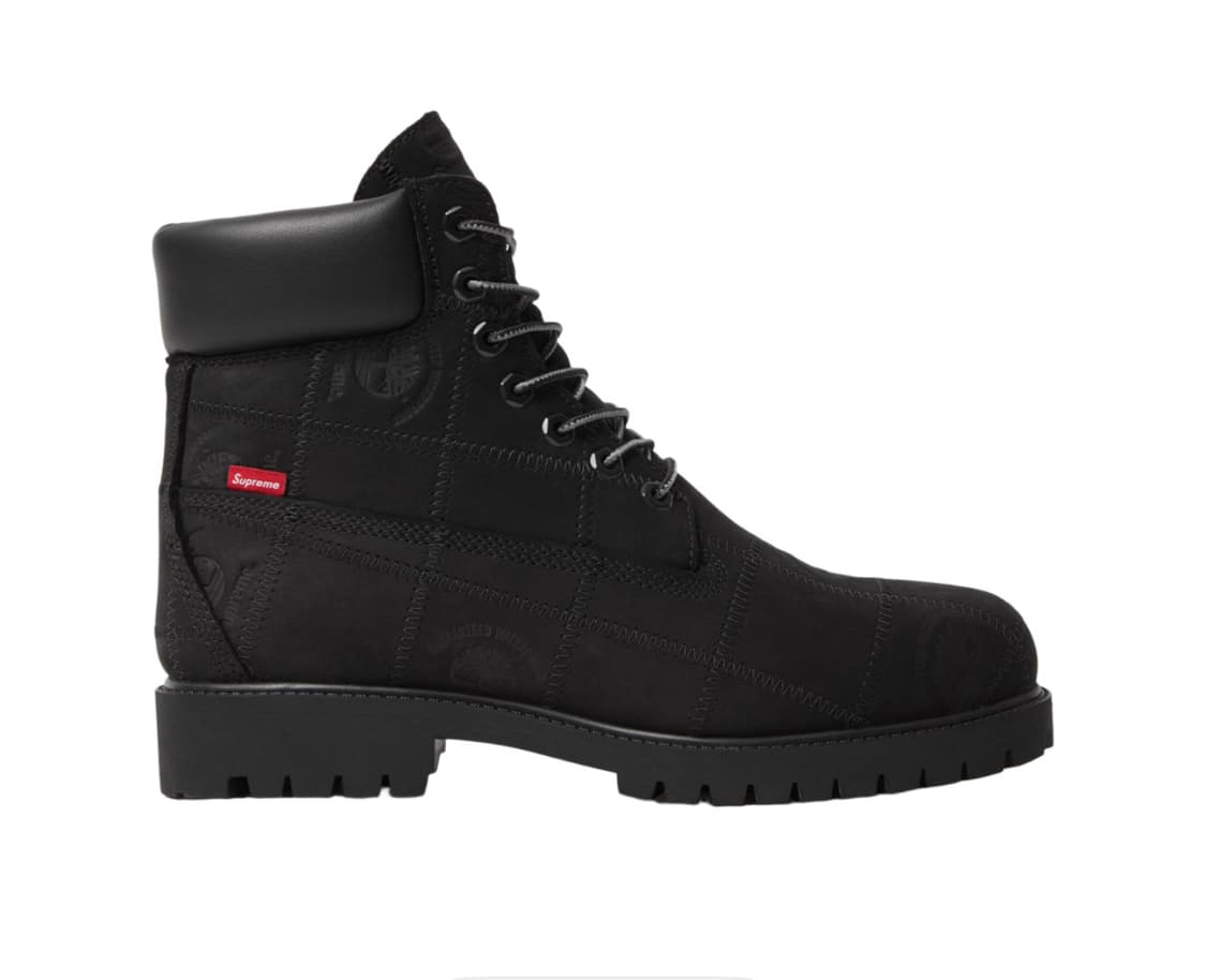 팀버랜드 x 슈프림 패치워크 6인치 프리미엄 워터프루프 부츠 블랙 상품이미지1