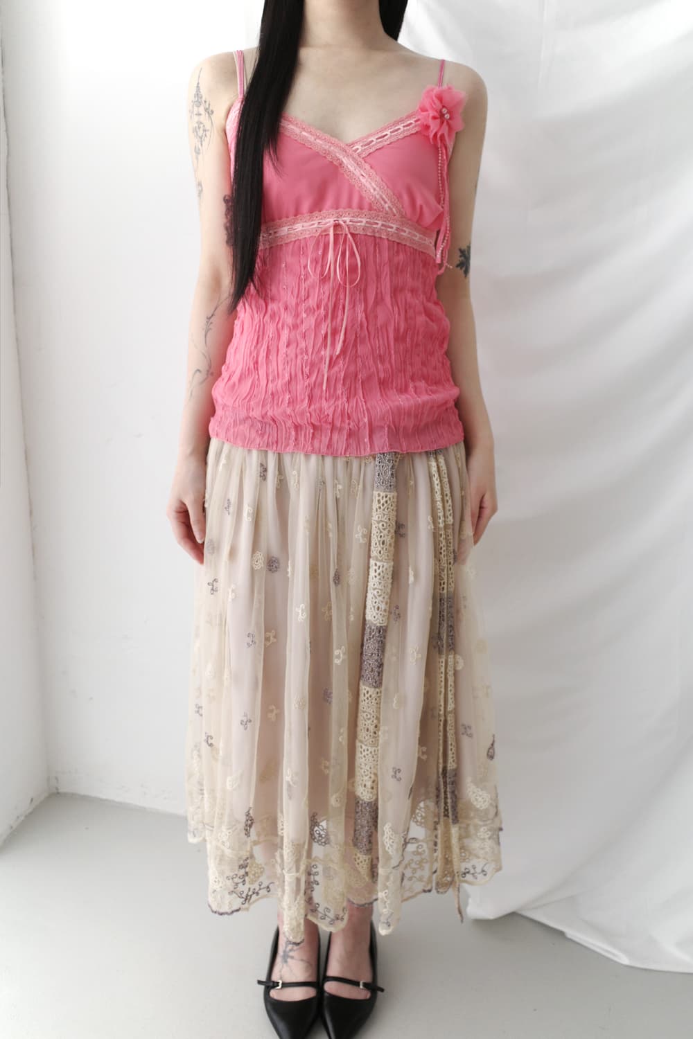 flower lace sleeveless 상품이미지7