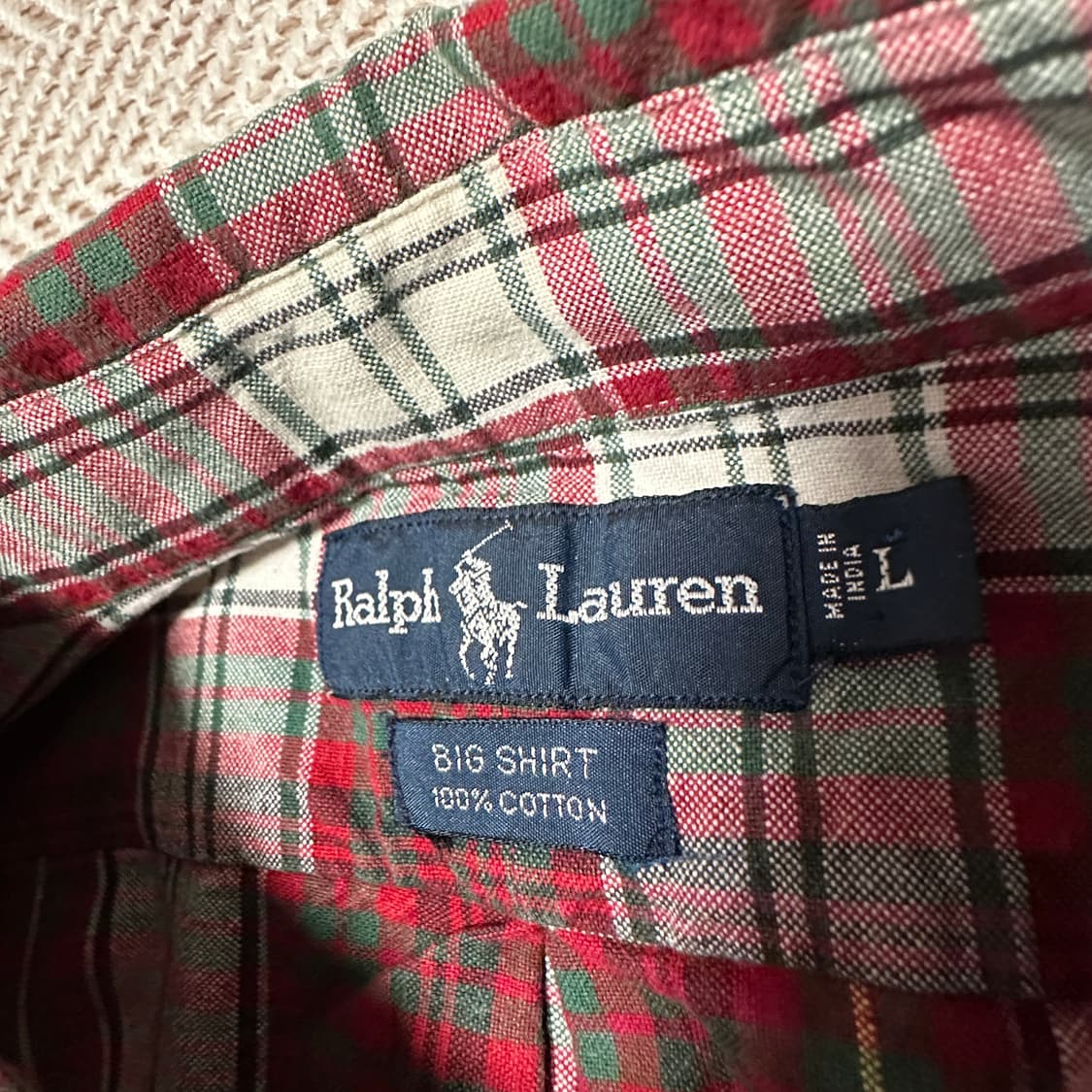 POLO RALPH LAUREN big shirt check 상품이미지4