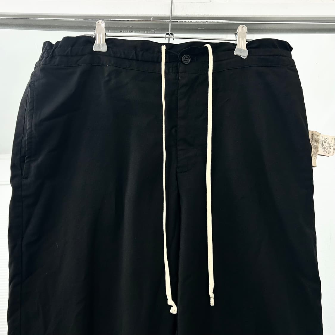 꼼데가르송 블랙 드로우 스트링 팬츠 상품이미지6