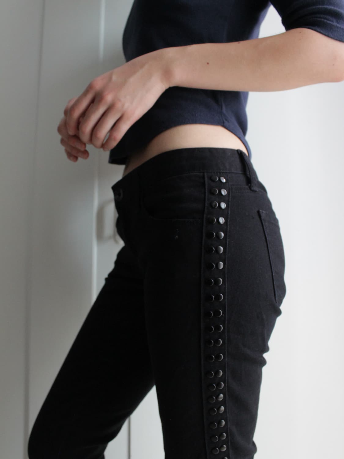 Armani side button skinny pants 상품이미지1
