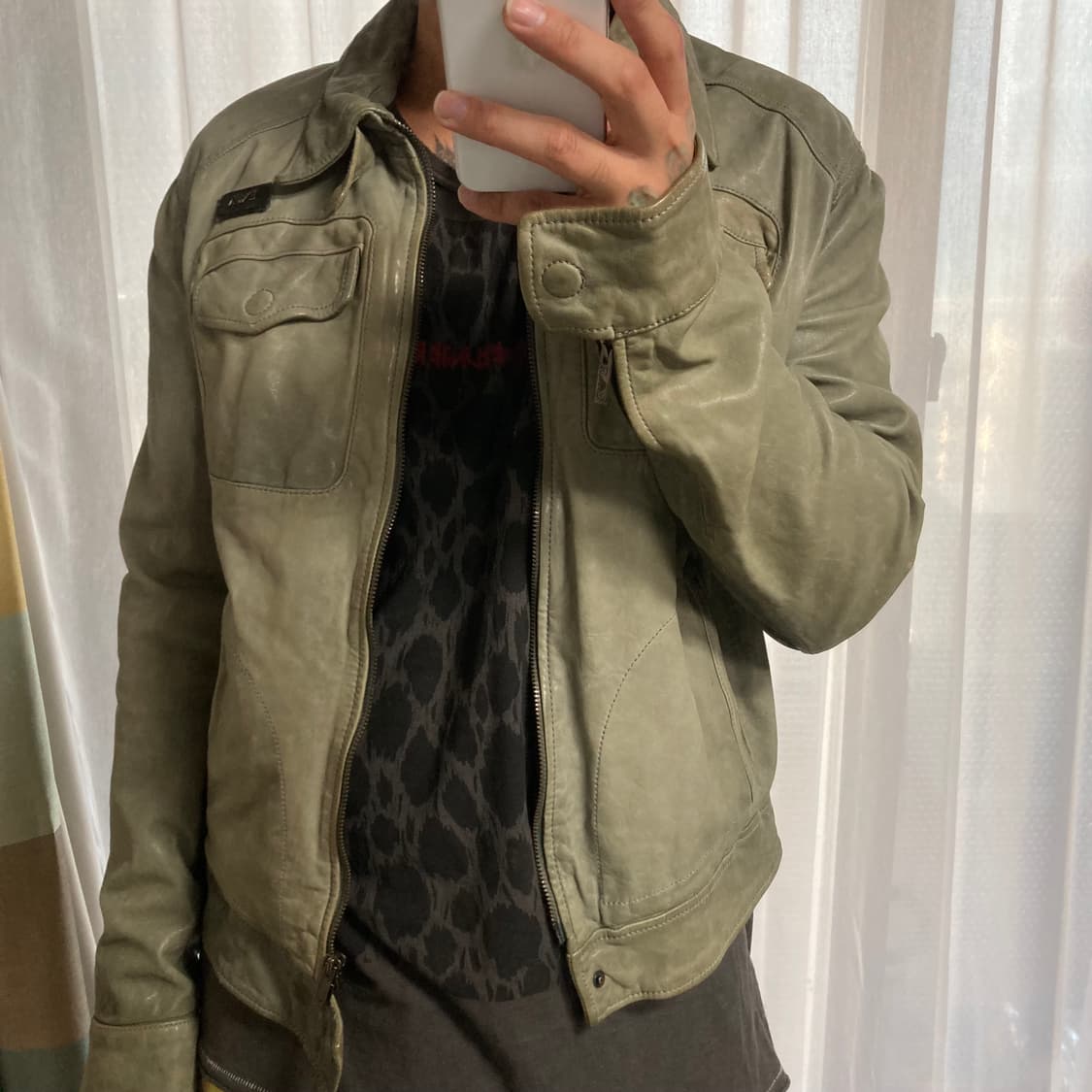 엠포리오 알마니 08ss 베라펠레 가죽 자켓 상품이미지4