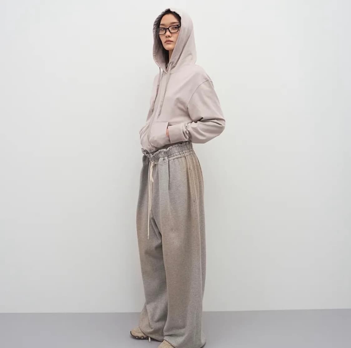 LCDC 스프레이 워시드 플리츠 디테일 트라우저 상품이미지2