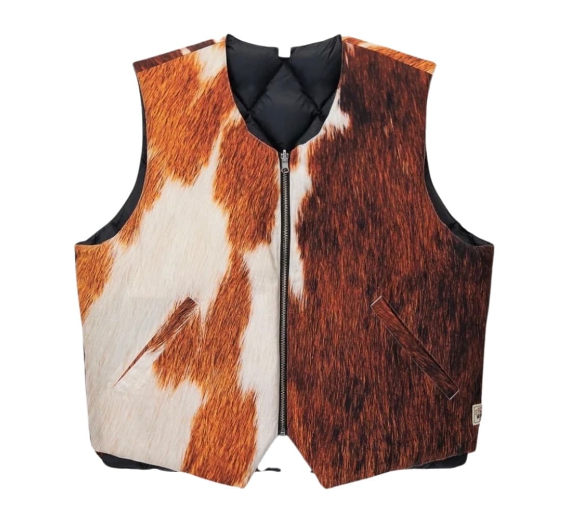 스투시 리버시블 퀼티드 카우하이드 패디드 베스트 상품이미지5