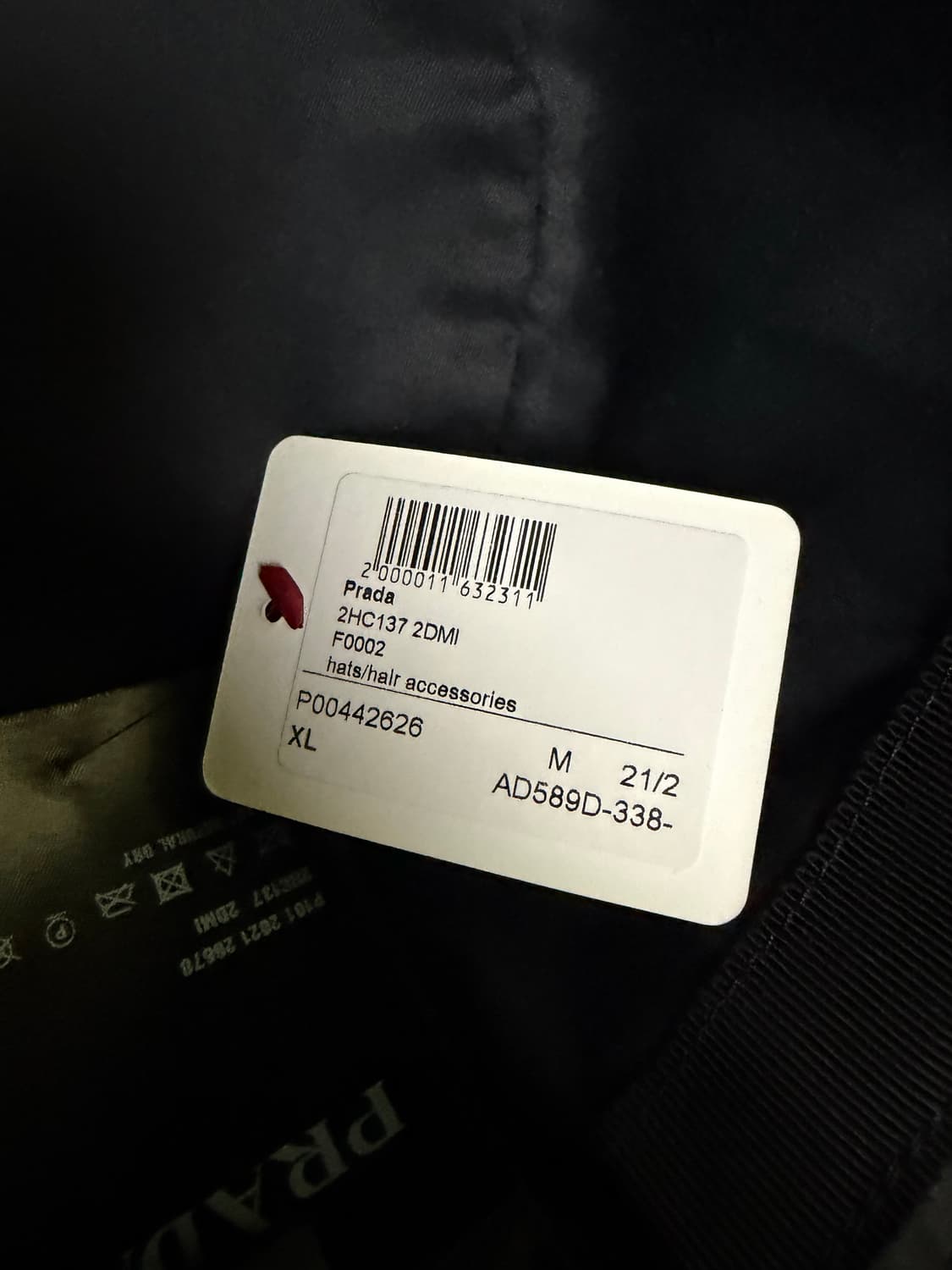 [XL]프라다 리나일론 버킷햇 블랙 상품이미지5