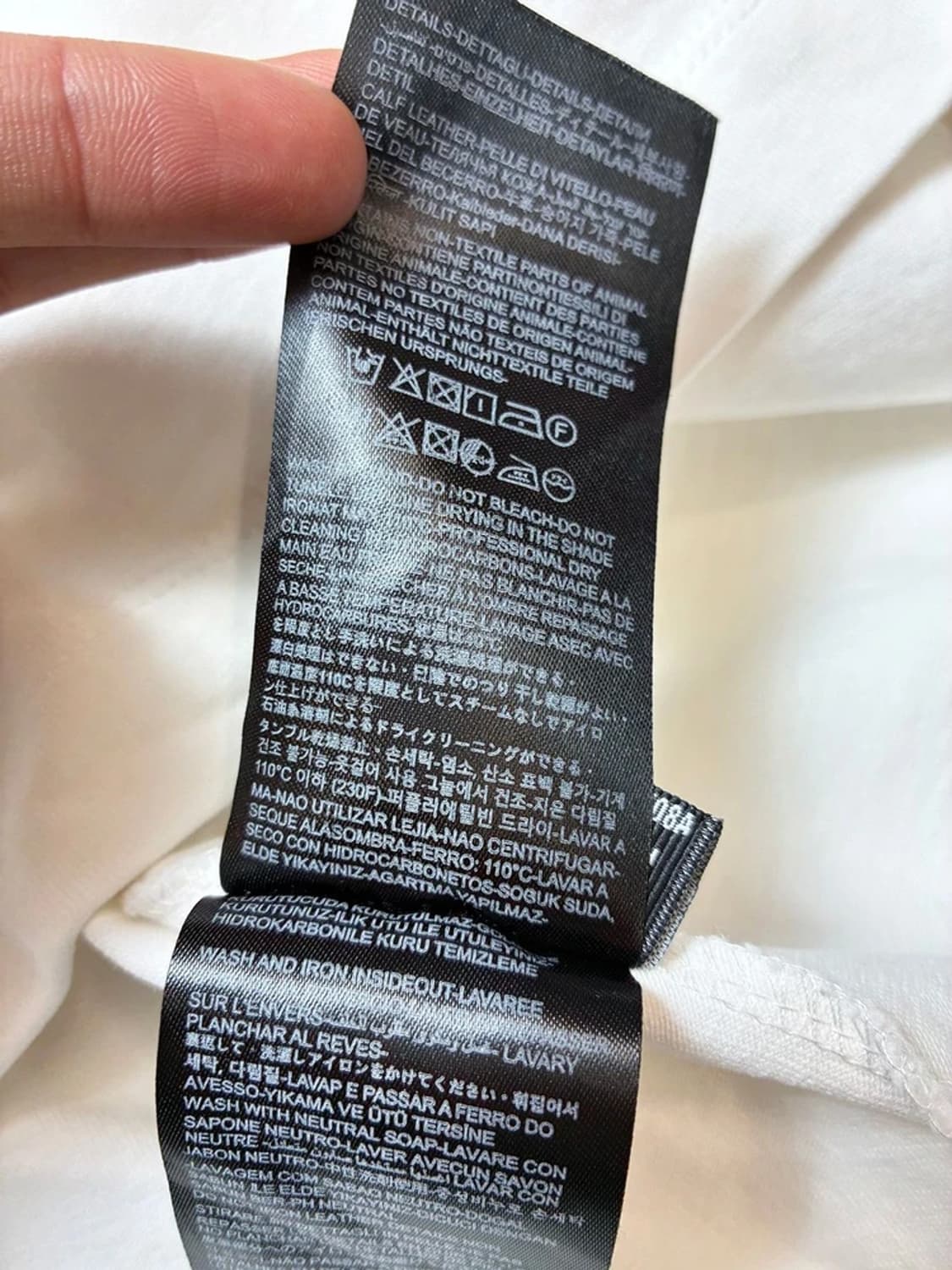 제냐 ZEGNA 화이트 크루넥 반팔 티셔츠 PN9030 상품이미지9