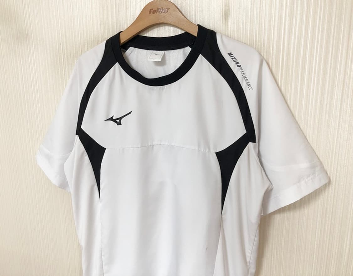 미즈노(MIZUNO) 빅로고 반팔풀오버/우븐피스테/윈드셔츠 L 상품이미지6