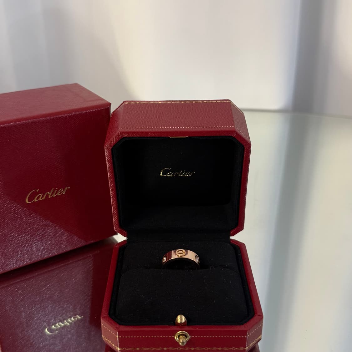 (49호)까르띠에 다이아 3P 러브밴드 링  상품이미지3