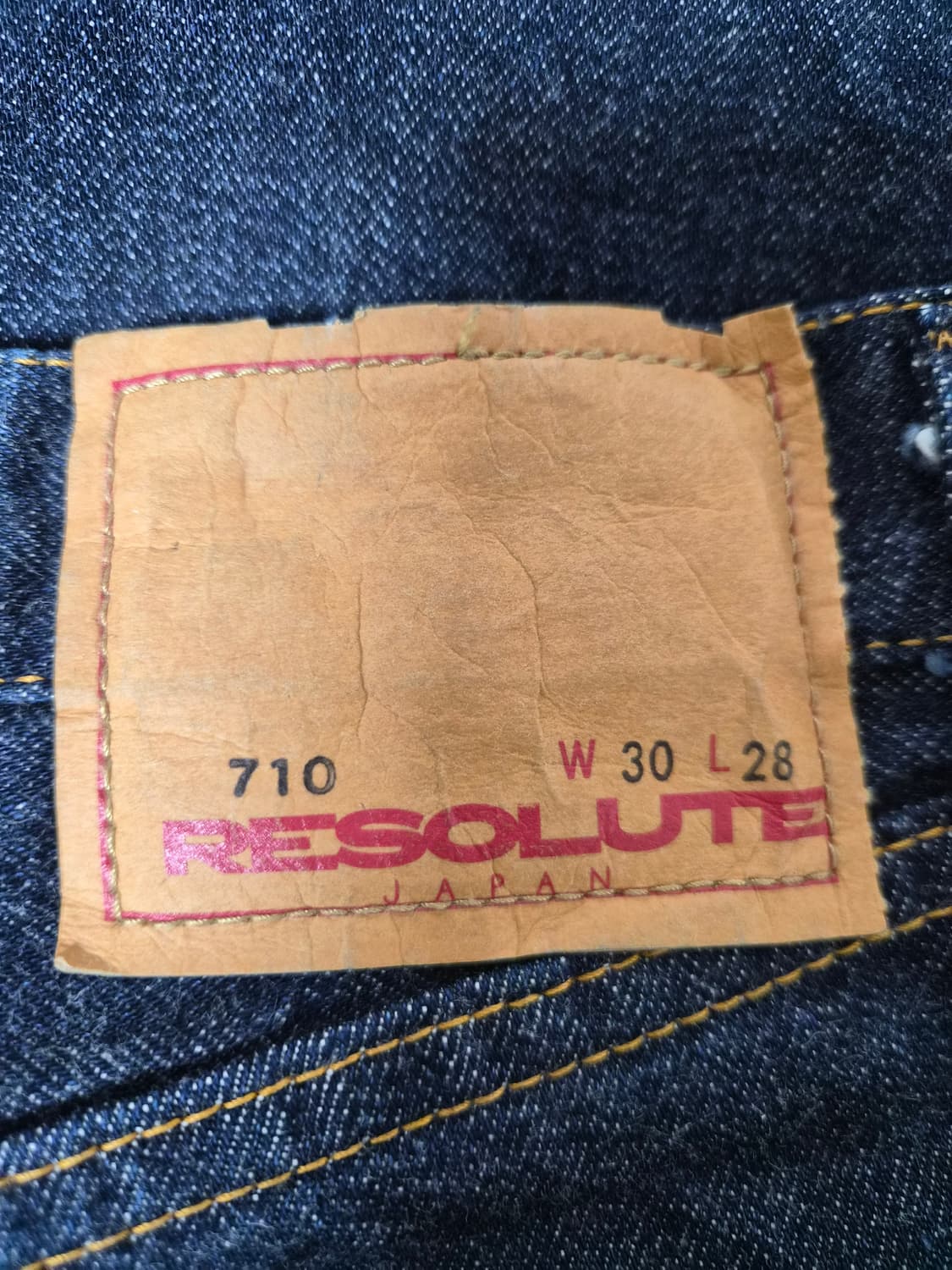 레졸루트 710 생지데님 30사이즈 P-26 상품이미지4
